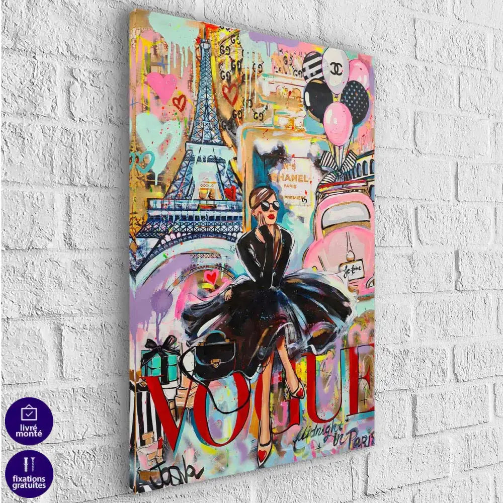 Tableau Fashion Vogue Rétro 3 Pièces - Montableaudeco