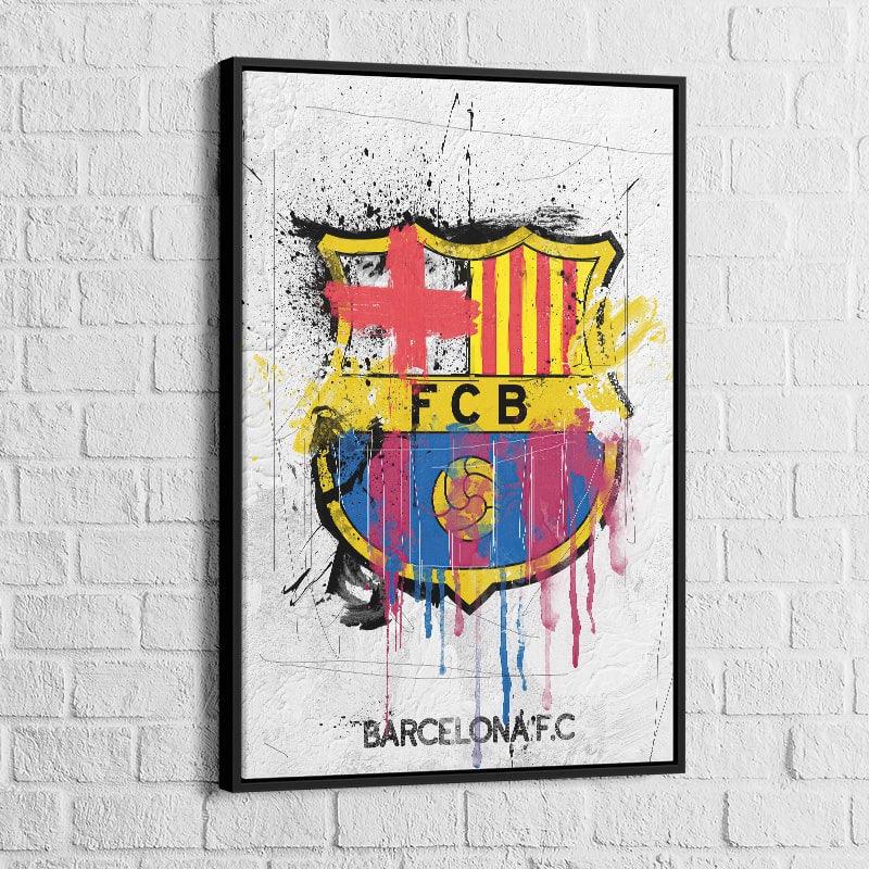 Tableau FC BARCELONE Graffiti - Montableaudeco