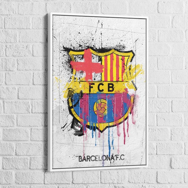 Tableau FC BARCELONE Graffiti - Montableaudeco