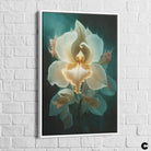 Tableau Fleur Les 3 Fleurs 40x60cm / Cadre blanc / C Tableau Fleur