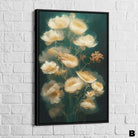 Tableau Fleur Les 3 Fleurs 40x60cm / Cadre noir / B Tableau Fleur
