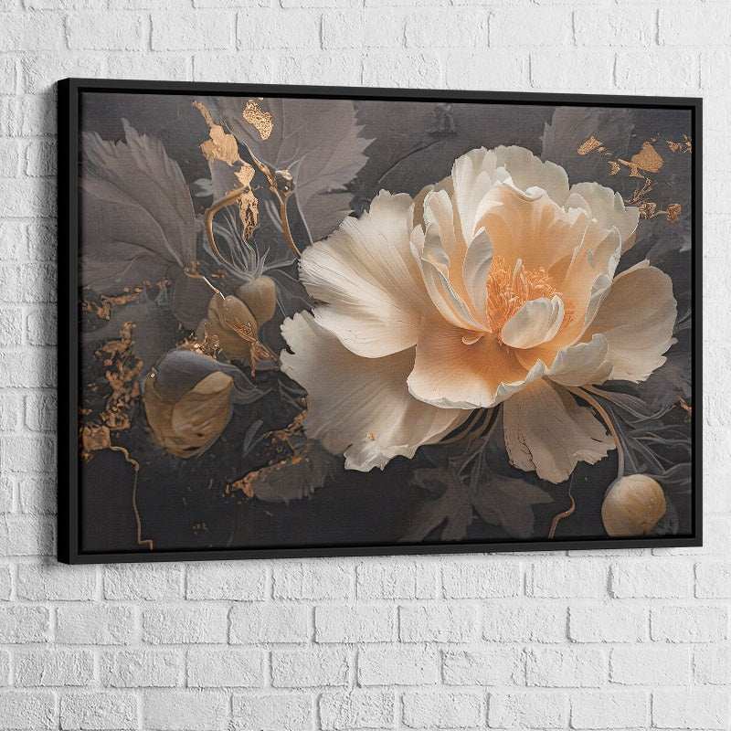 Tableau Fleur | Renaissance Dorée | Offre De Bienvenue -20% e