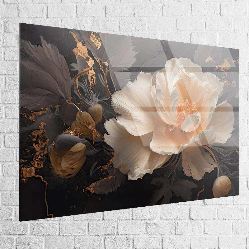 Tableau Fleur | Renaissance Dorée | Offre De Bienvenue -20% c