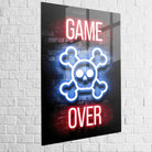 Tableau Gaming Game Over Néon c