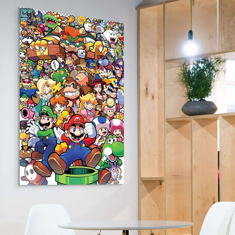 Tableau Gaming La Grande Famille de Mario B