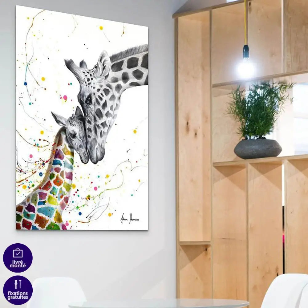 Tableau Girafe Moderne - Montableaudeco