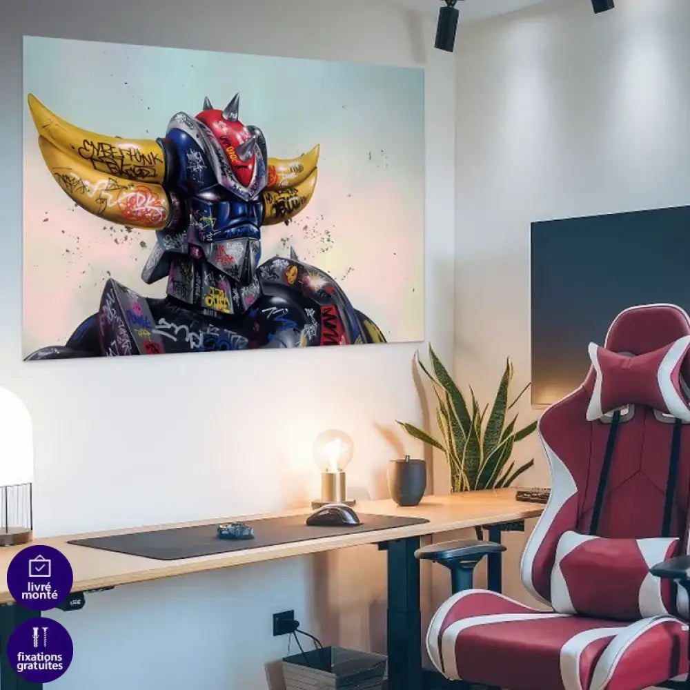 Tableau Goldorak Tags et Graffitis Tableau Animation