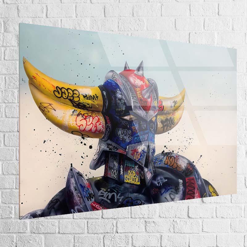 Tableau Goldorak Tags et Graffitis - Montableaudeco