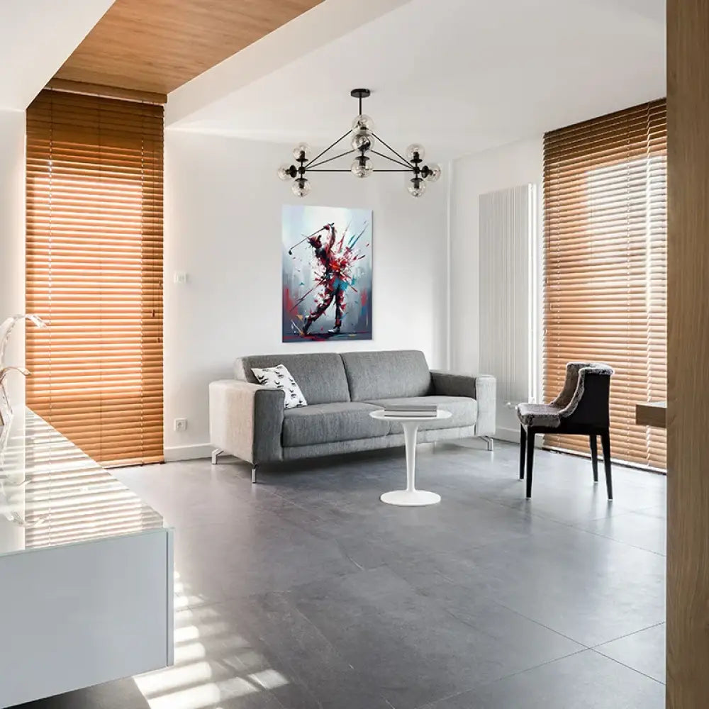 Tableau golf – impact du driver, style contemporain