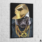 Tableau Gorille Gangsta 40x60cm / Cadre Noir / A Tableau Animaux