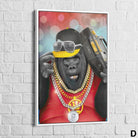 Tableau Gorille Gangsta Tableau Animaux