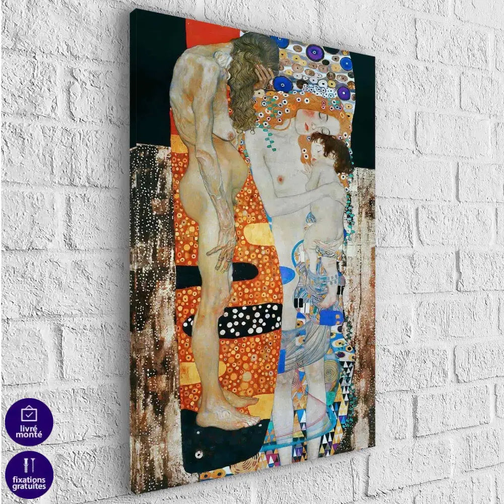 Tableau Gustav Klimt Les Trois Âges de la femme - Montableaudeco