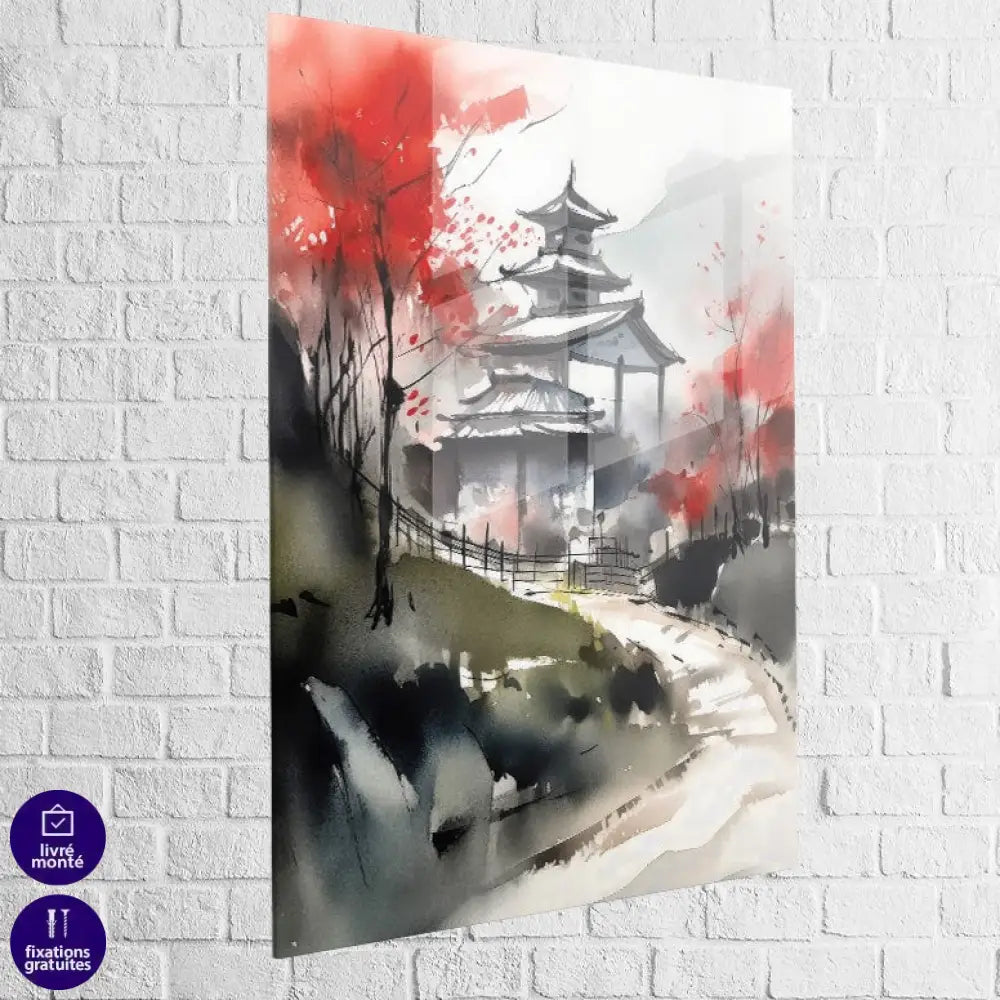 Tableau Japonais Tranquillité d’Automne 40x60cm / Plexiglas Tableau Japonais