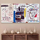 Tableau Jean-Michel Basquiat Burroughs - Montableaudeco
