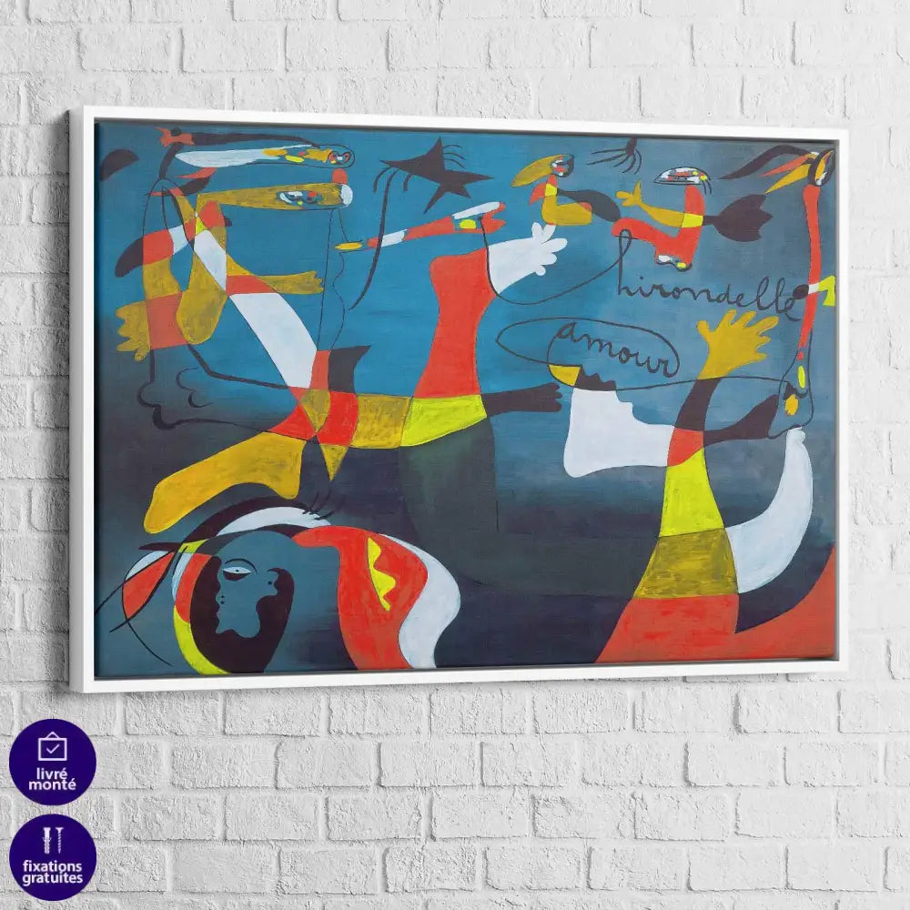 Tableau HironTableau Joan Miro | Hirondelle D'Amour | Les Promos -20% edelle amour - Montableaudeco