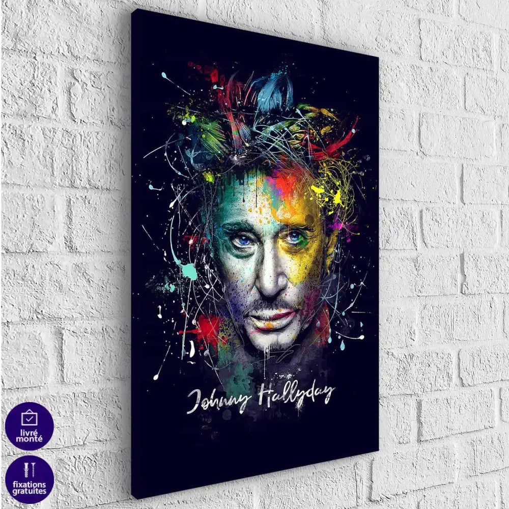 Tableau Johnny Hallyday Artwork - Montableaudeco