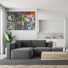 décoration murale kaws graffiti notes lettres et tags contemporains