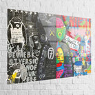 tableau kaws graffiti notes typographie néon plexiglas