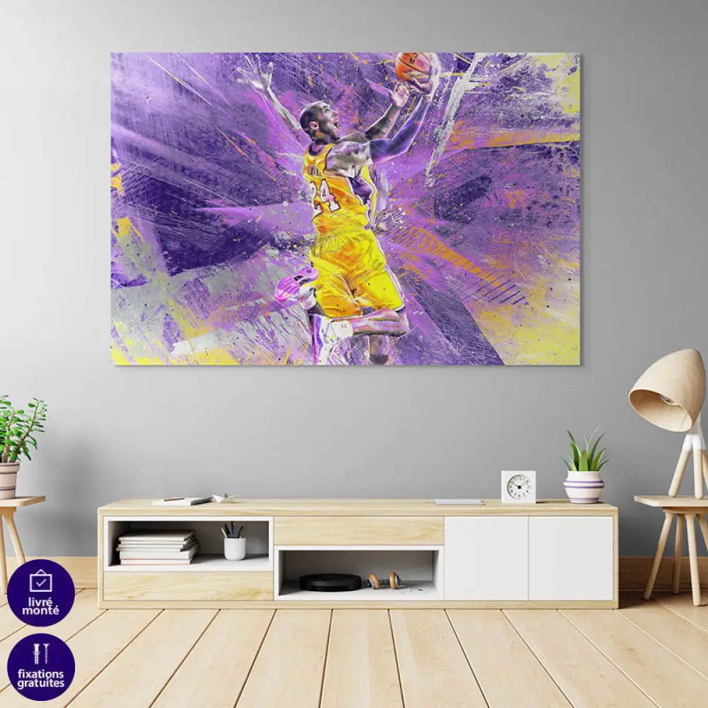 Tableau Kobe Bryant Le Vol du 24 1