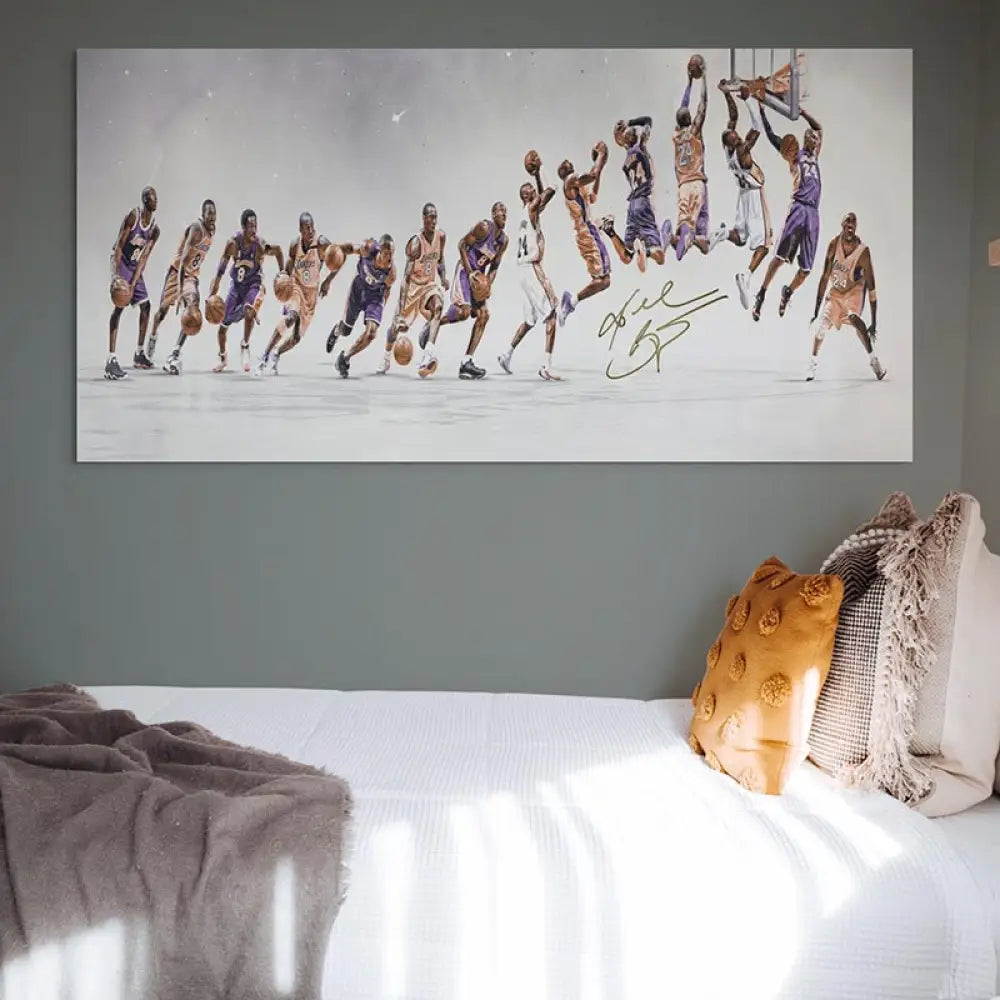 Tableau Kobe Bryant Légendaire 40x80cm / Toile tendue sur châssis Tableau Sport