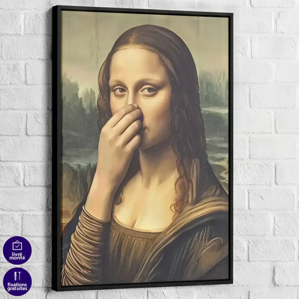 Tableau déco de salle de bain humour vintage

