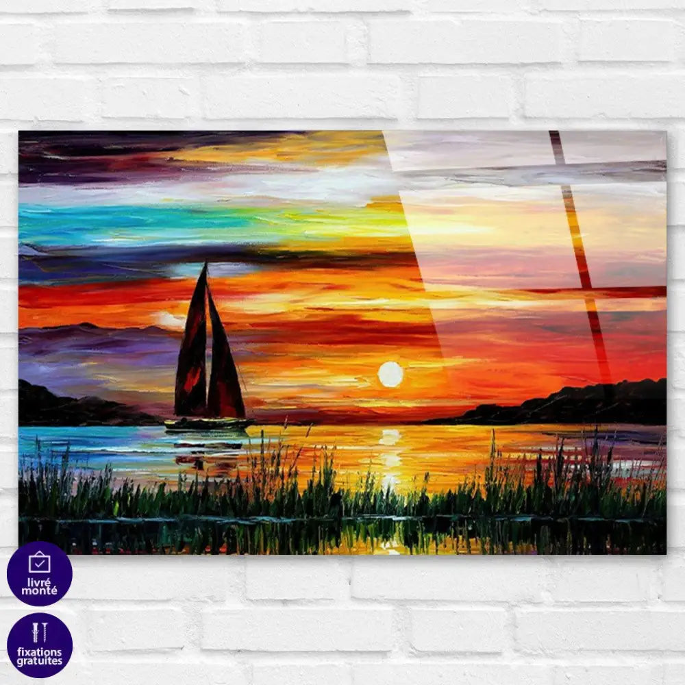 Tableau Le Voilier sur un Lac - Montableaudeco