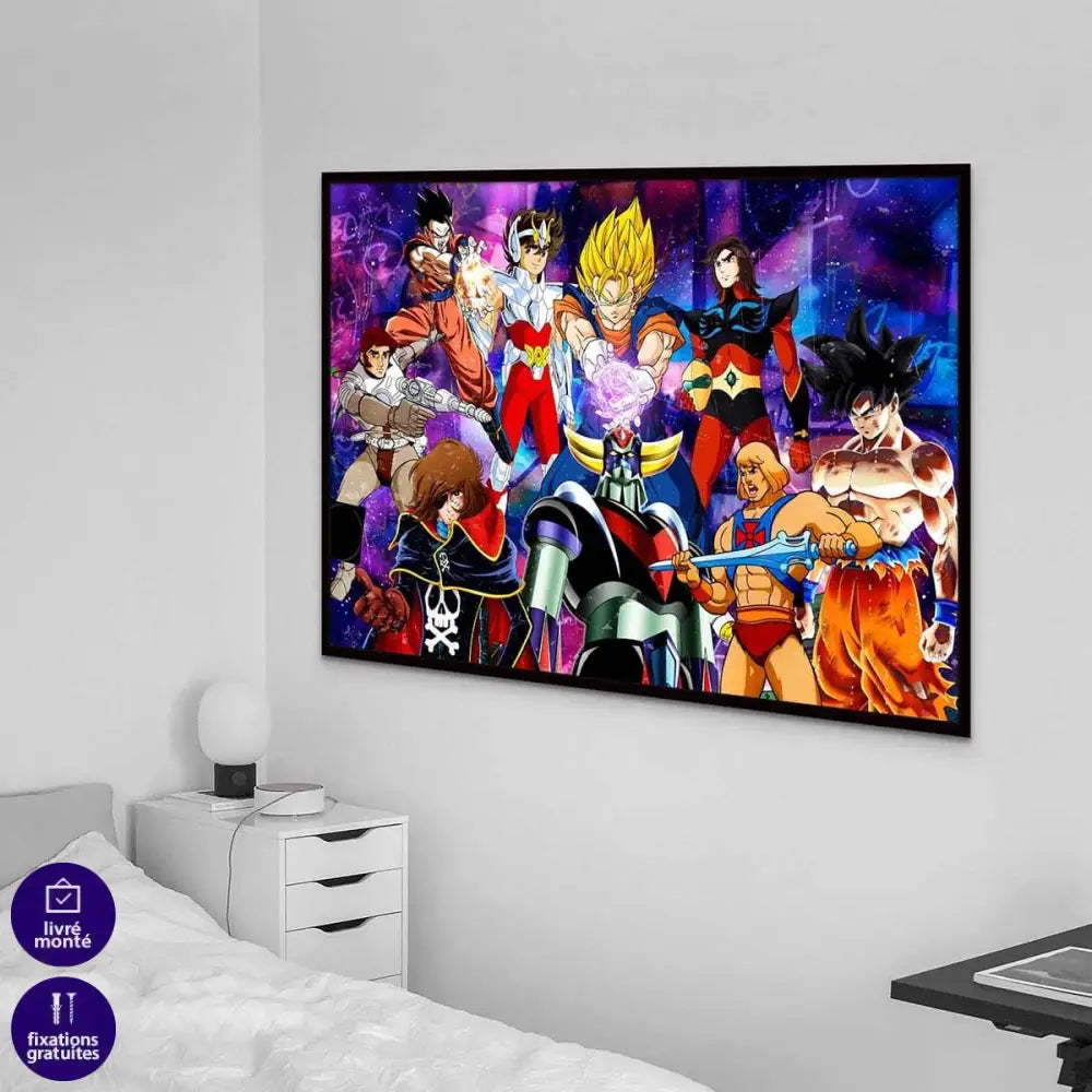 Tableau Les Super Héros de mon enfance - Montableaudeco
