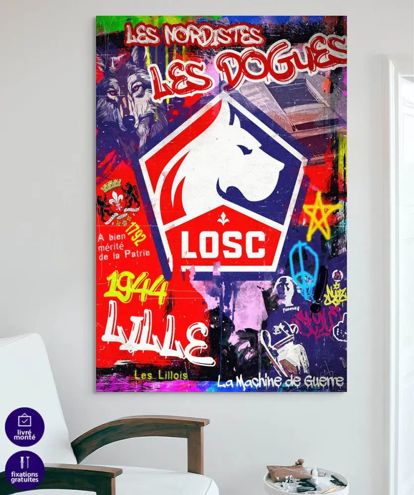 Tableau Lille LOSC FOOTBALL a