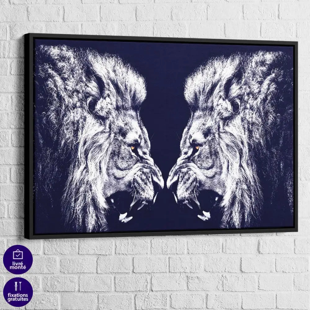 tableau animaux sauvages lion déco intérieure

