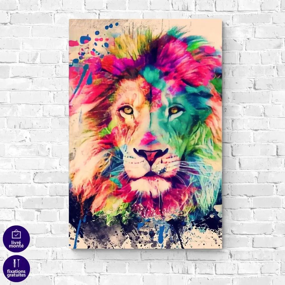 Tableau Lion Le Magnifique - Montableaudeco