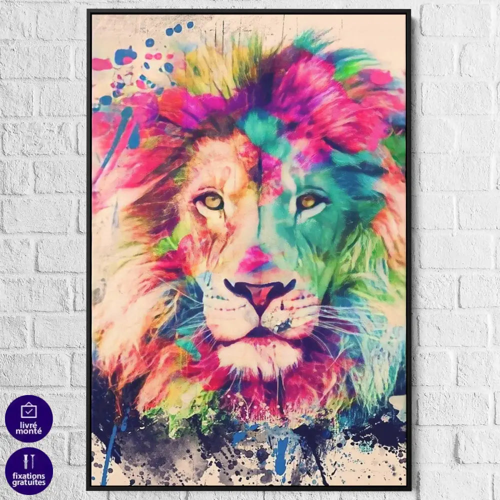 Tableau Lion Le Magnifique - Montableaudeco