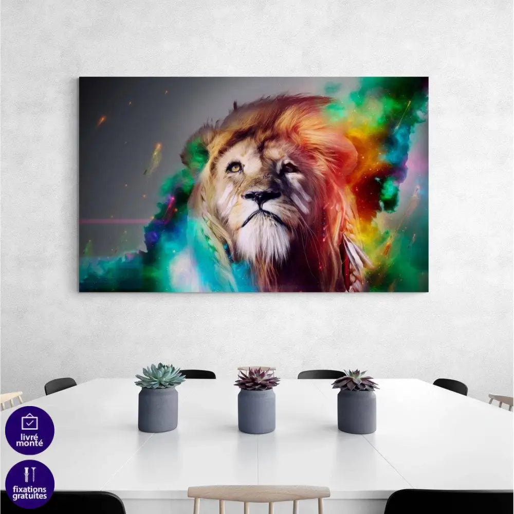 Tableau Lion Magique - Montableaudeco