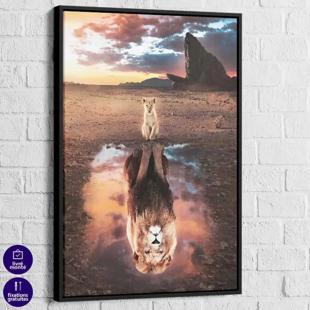 Tableau Lion Rêve de Grandeur d