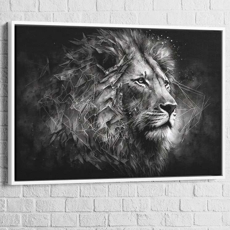 Tableau Lion | Silhouette Royale | Profitez des Promos -20% e