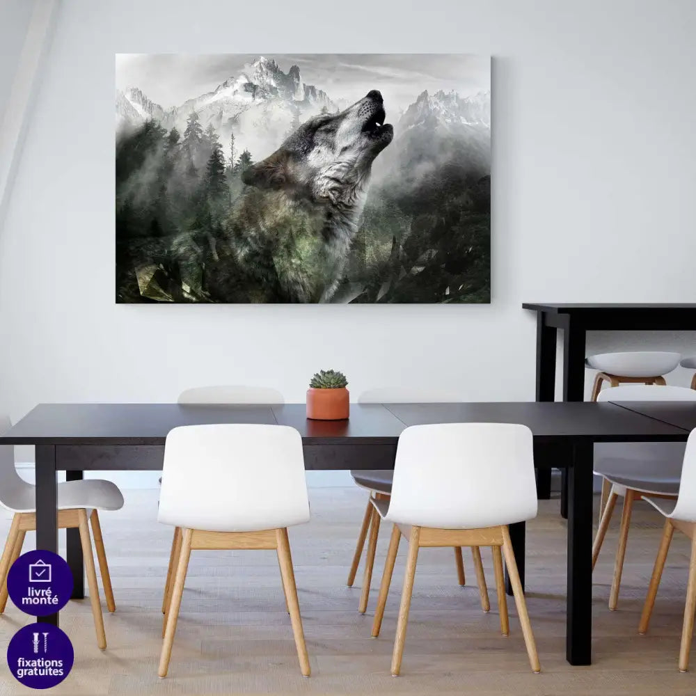 Tableau Loup de Montagne - Montableaudeco