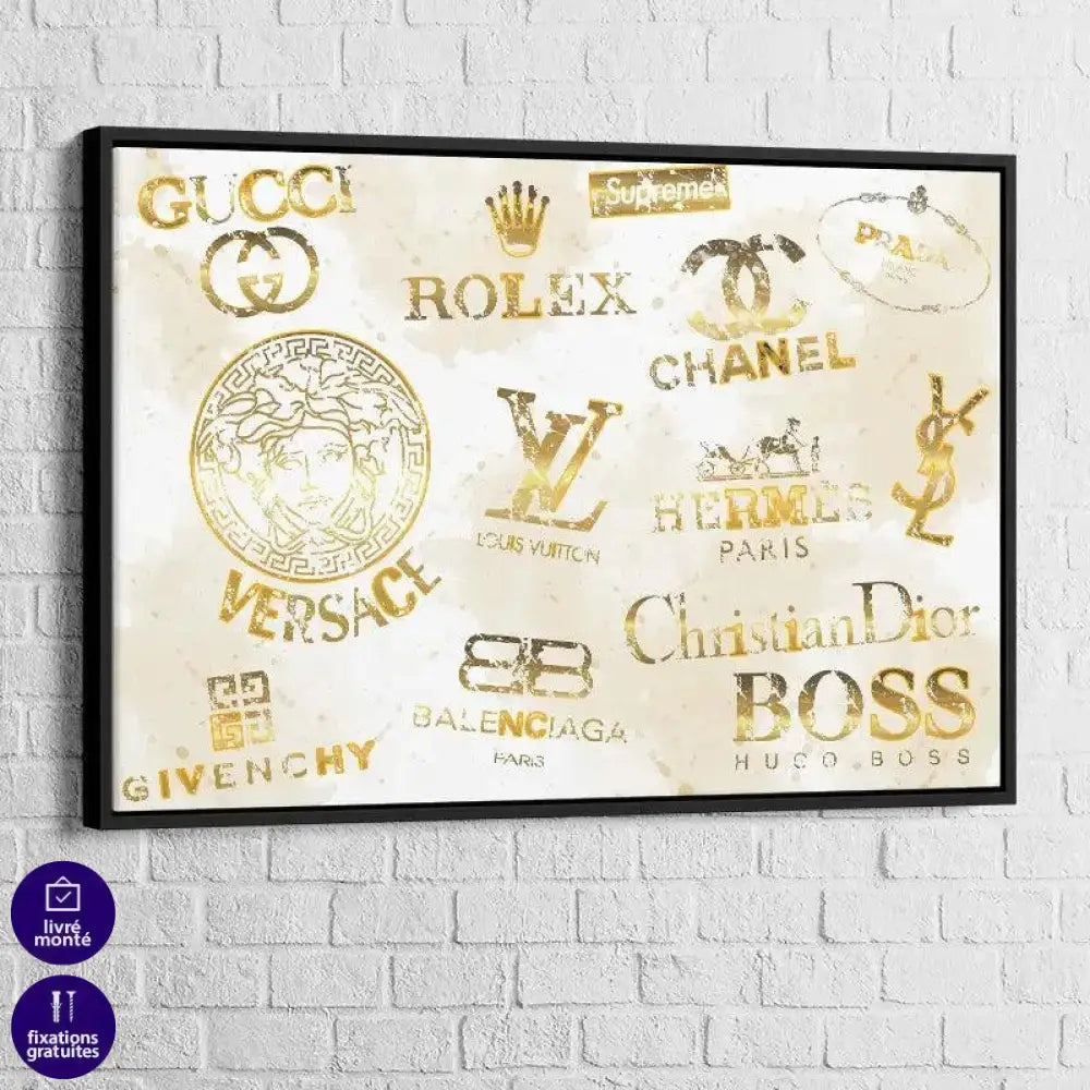 Tableau Fashion Brand Gold - Montableaudeco