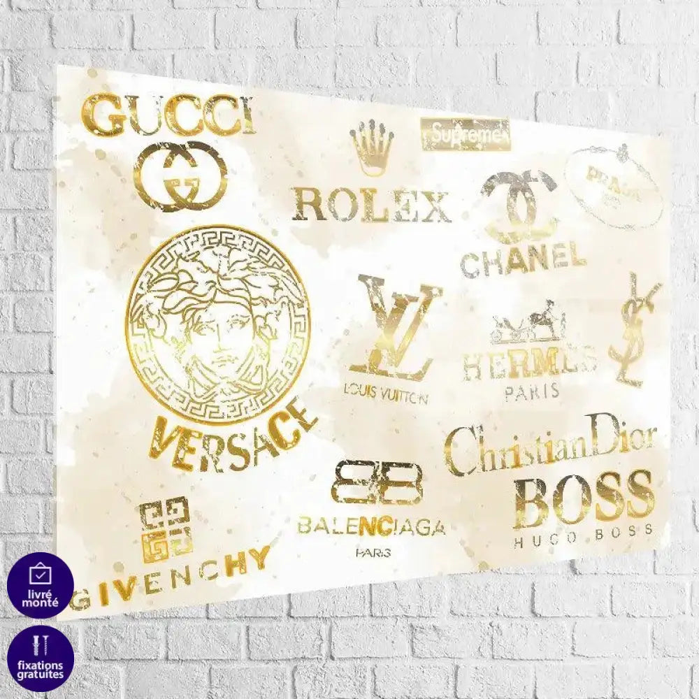 Tableau Fashion Brand Gold - Montableaudeco