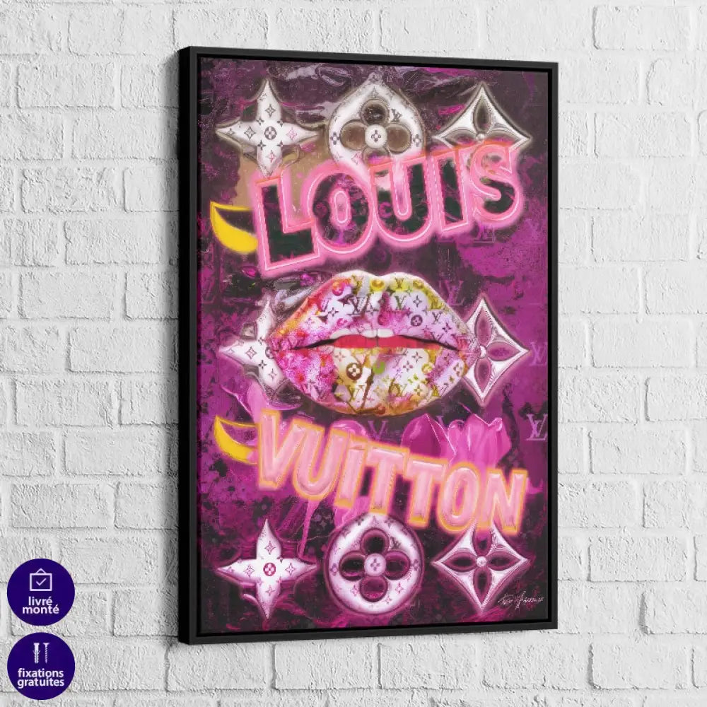 Tableau Luxe Louis Vuitton 40x60cm / Cadre Noir Tableau Luxe