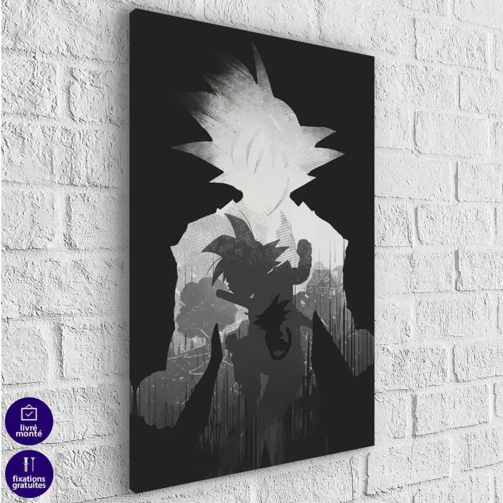 Tableau Manga Goku Luffy Naruto - Montableaudeco