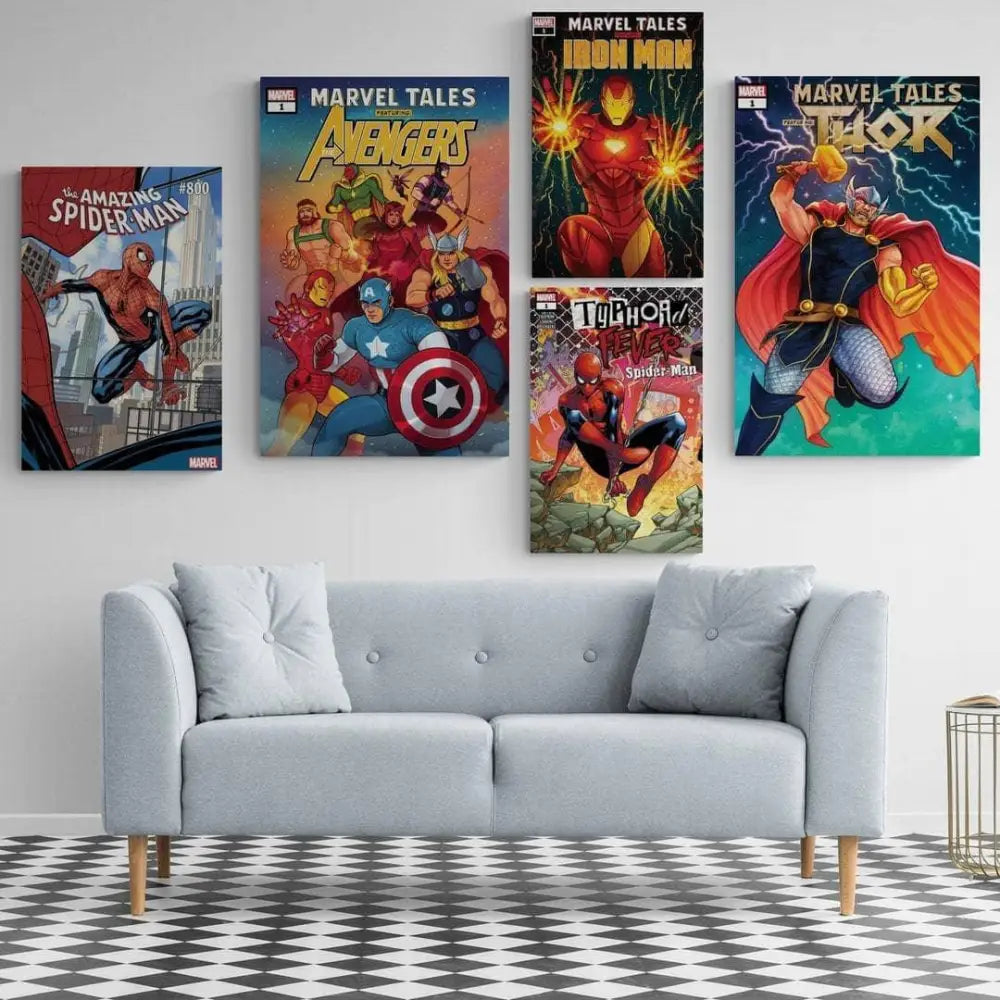 Tableau Marvel Couverture Bd Vintage - Montableaudeco
