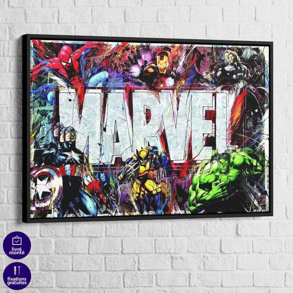 Tableau Marvel Héros and Co - Montableaudeco