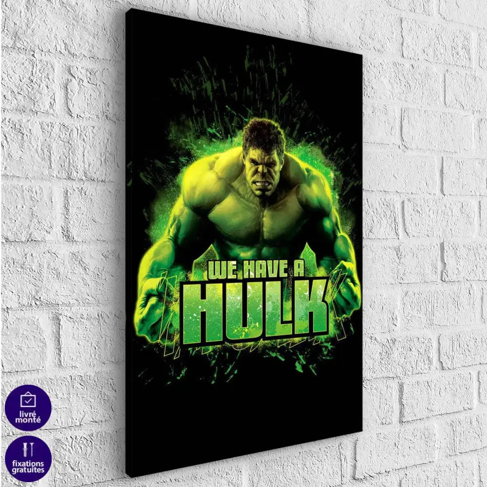 Tableau Marvel Hulk We Have - Montableaudeco
