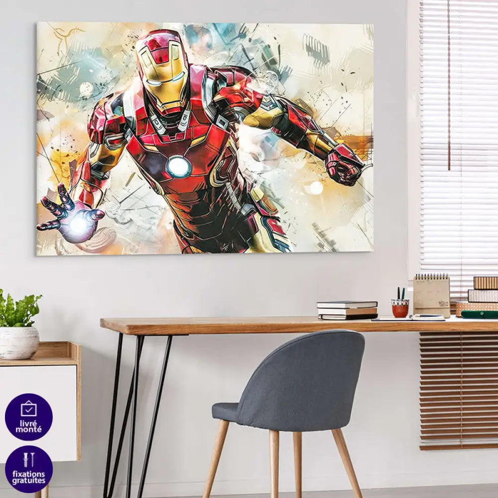 Tableau Marvel Iron Le Chevalier Moderne 40x60cm / Affiche sans cadre Tableau Marvel