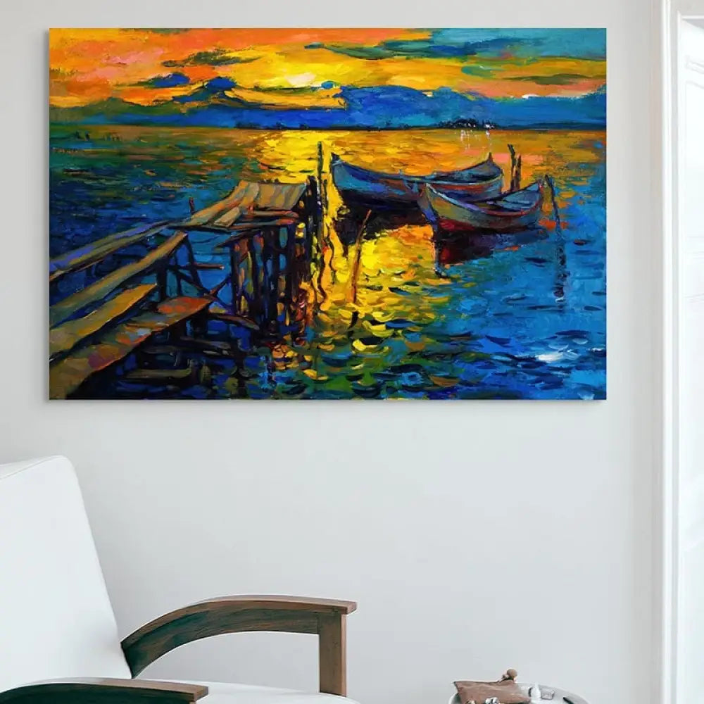 Tableau Mer Éclat du Soir 40x60cm / Affiche sans cadre Tableau Mer