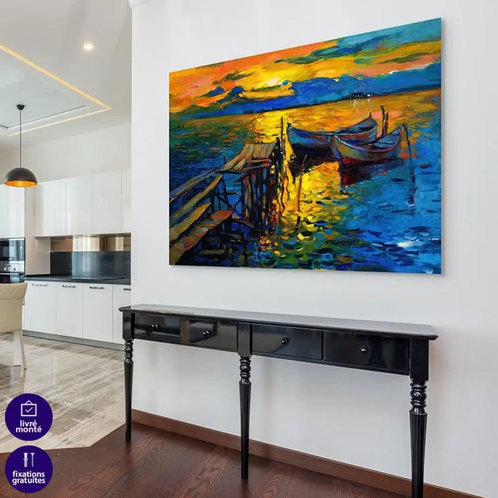 Tableau Mer Éclat du Soir Tableau Mer
