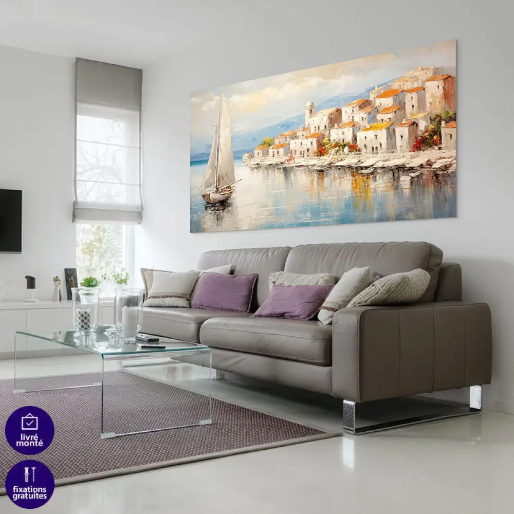 Tableau Mer Matinée en Bord de Mer Tableau Arbre