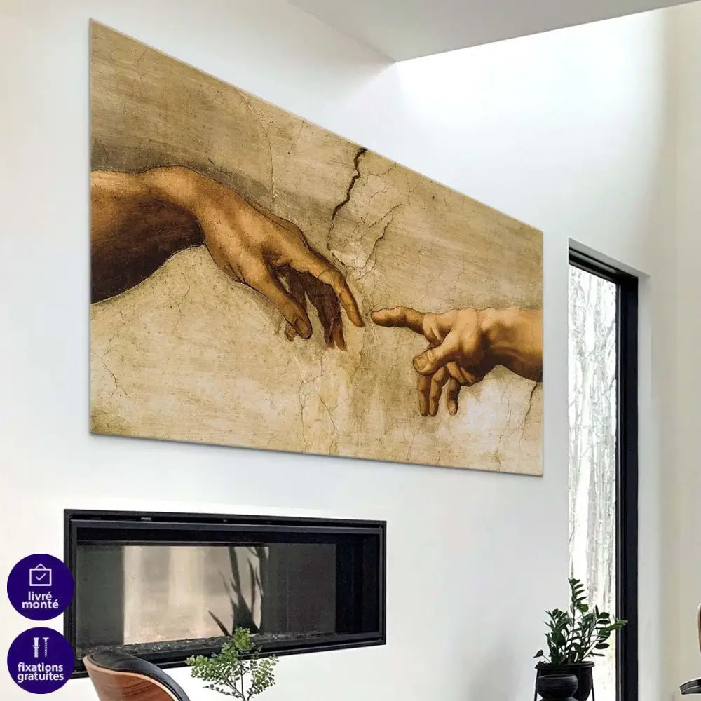 Tableau Michel Ange La Création - Montableaudeco