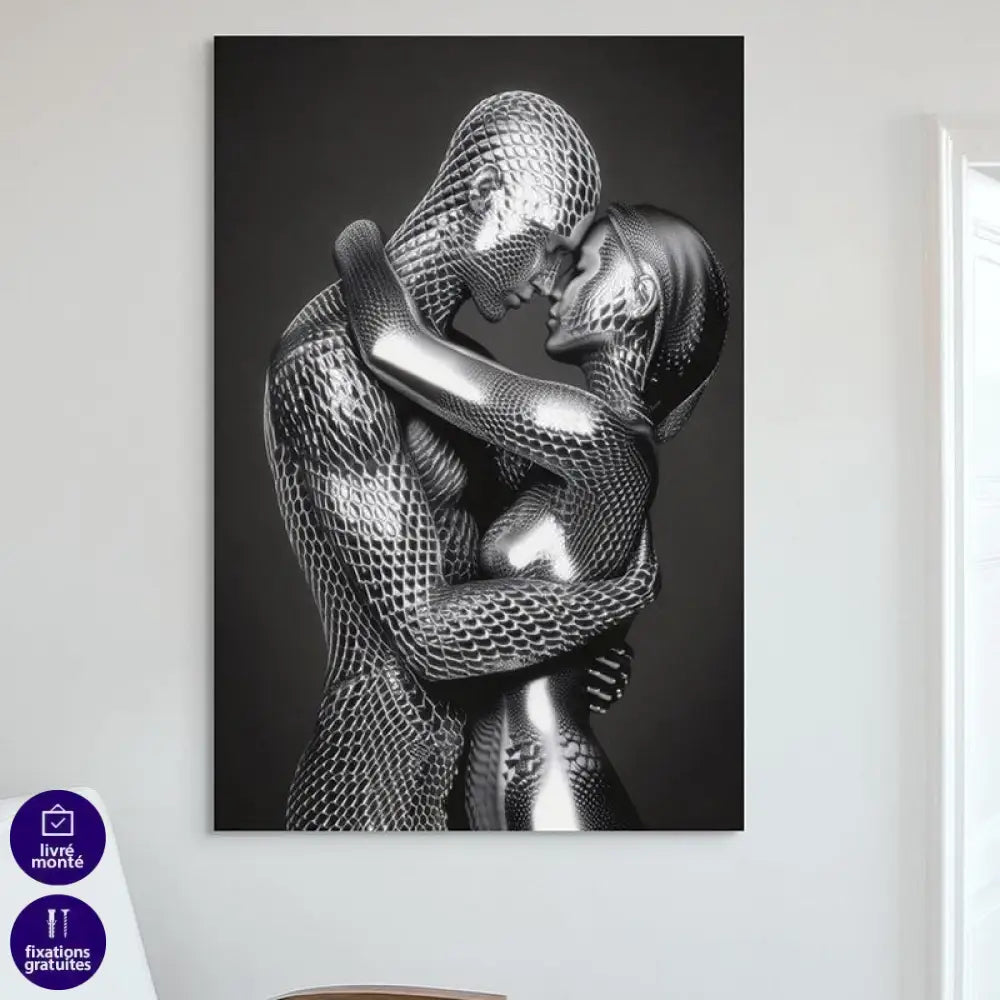 Tableau Moderne Amour Surréaliste 40x60cm / Affiche sans cadre Tableau Femme