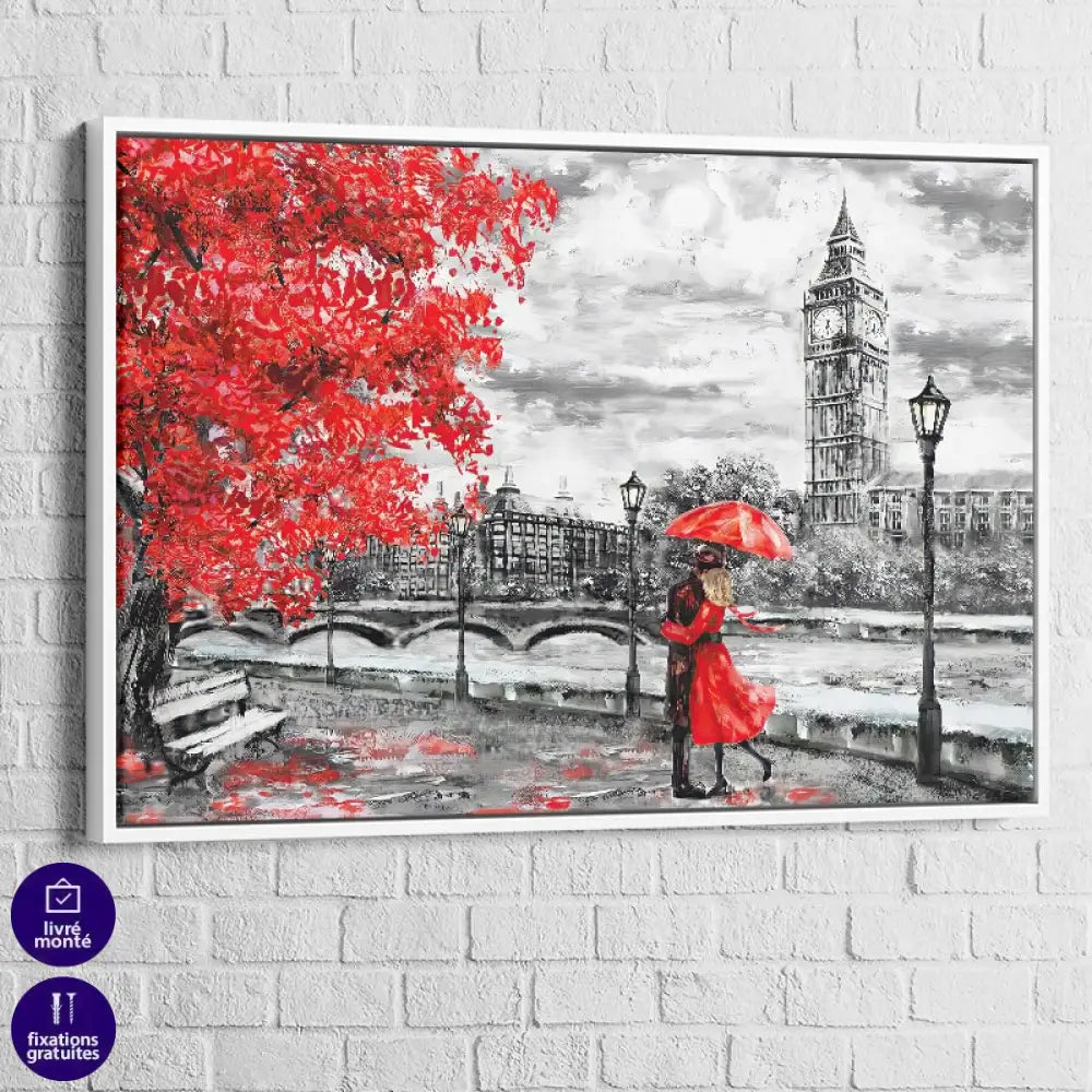 Tableau Moderne Couple à Paris