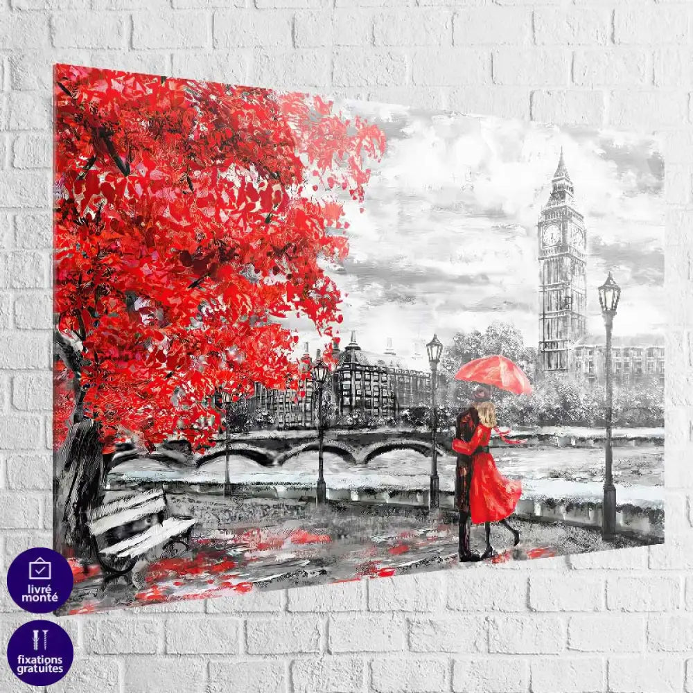 Tableau Moderne Couple à Paris